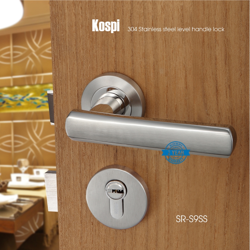 Khóa cửa tay gạt EURO style hiệu Kospi SR-S9 SS 